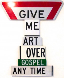 GIVE ME ART OVER GOSPEL ANY TIME - Alan James 2012
